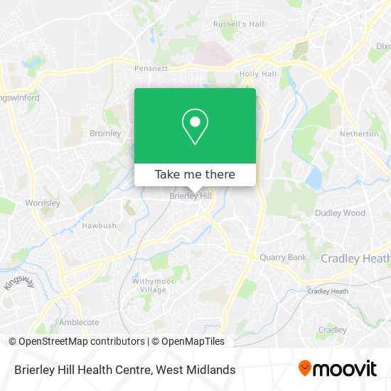 Brierley Hill Health Centre map