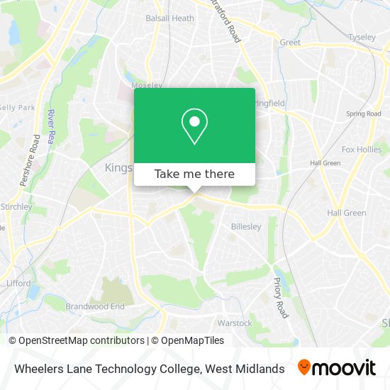 Wheelers Lane Technology College map