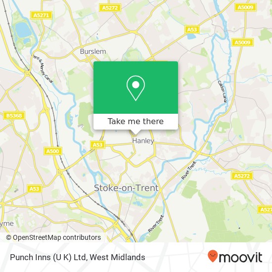 Punch Inns (U K) Ltd map