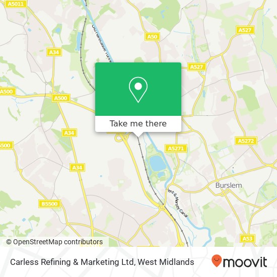 Carless Refining & Marketing Ltd map