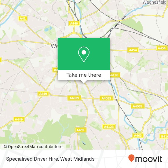 Specialised Driver Hire map