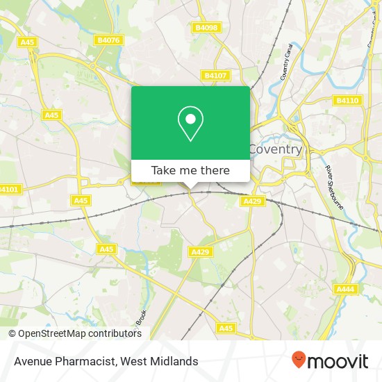 Avenue Pharmacist map