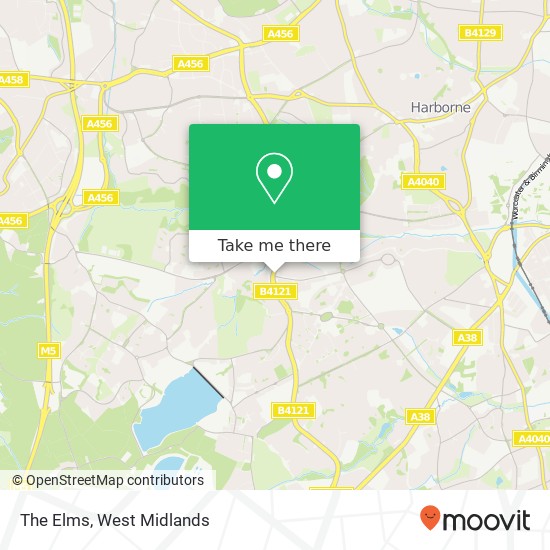 The Elms map
