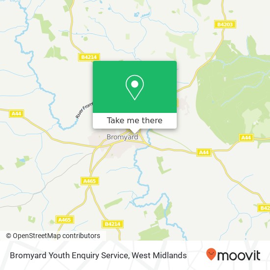 Bromyard Youth Enquiry Service map