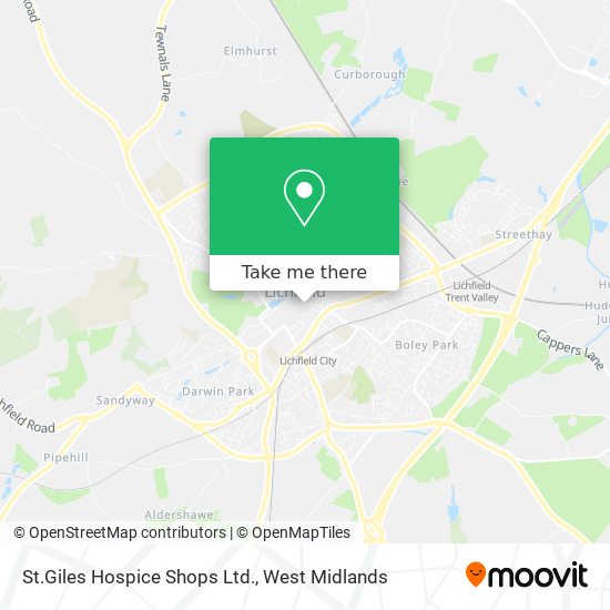 St.Giles Hospice Shops Ltd. map