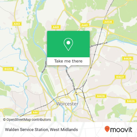 Walden Service Station map