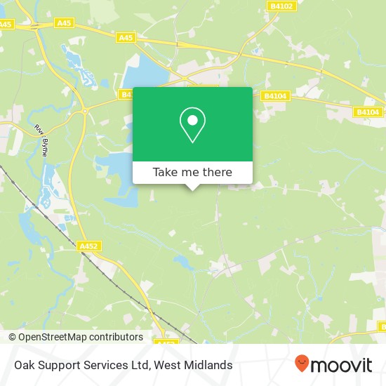 Oak Support Services Ltd map