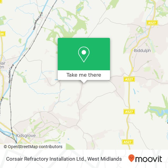 Corsair Refractory Installation Ltd. map