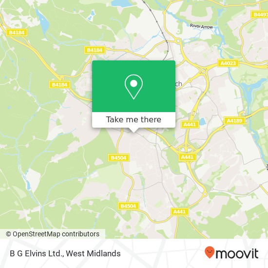 B G Elvins Ltd. map