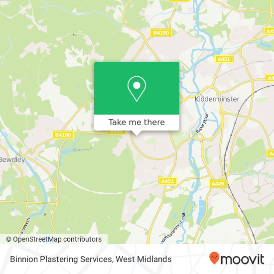 Binnion Plastering Services map