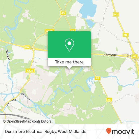 Dunsmore Electrical Rugby map