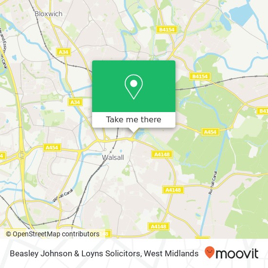 Beasley Johnson & Loyns Solicitors map