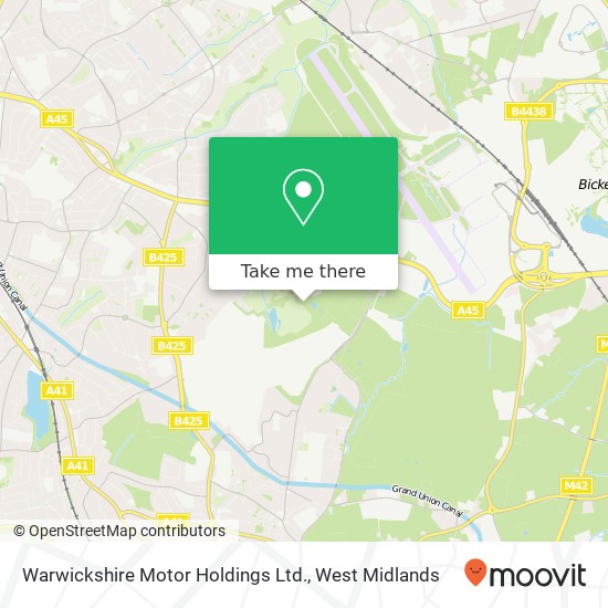 Warwickshire Motor Holdings Ltd. map