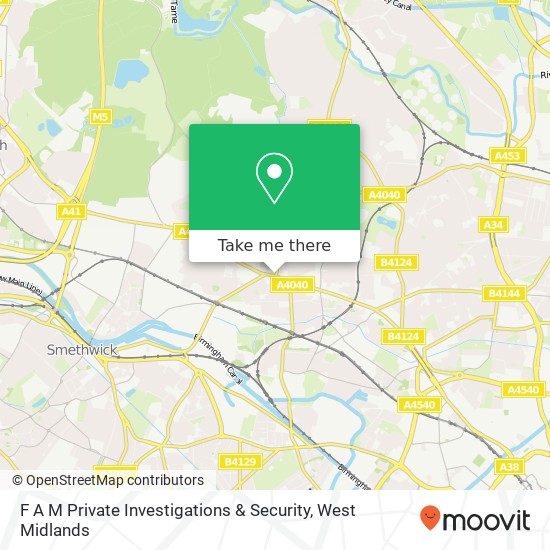 F A M Private Investigations & Security map