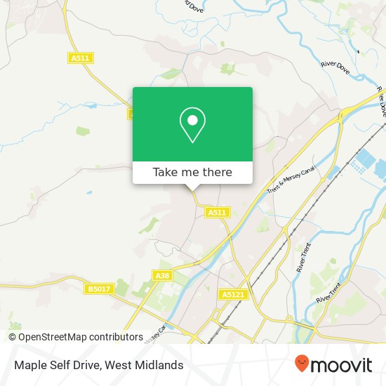 Maple Self Drive map