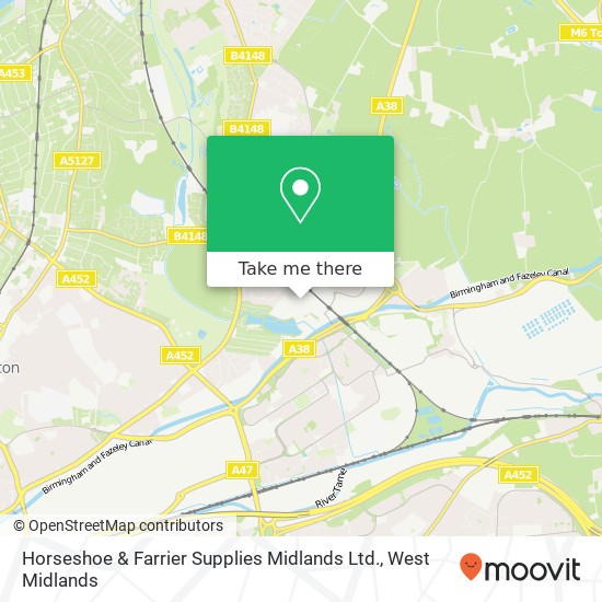 Horseshoe & Farrier Supplies Midlands Ltd. map