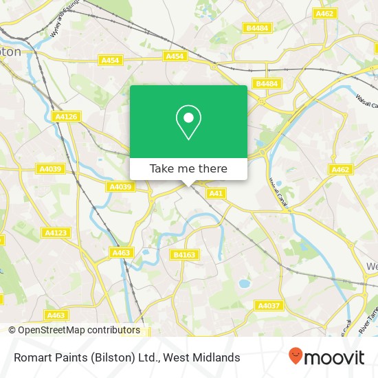 Romart Paints (Bilston) Ltd. map