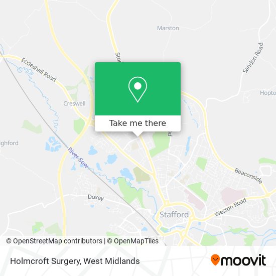 Holmcroft Surgery map