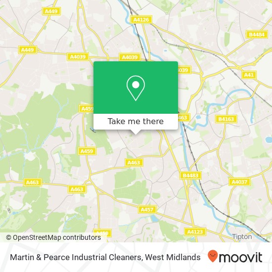 Martin & Pearce Industrial Cleaners map