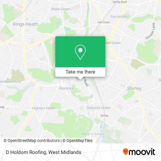 D Holdom Roofing map