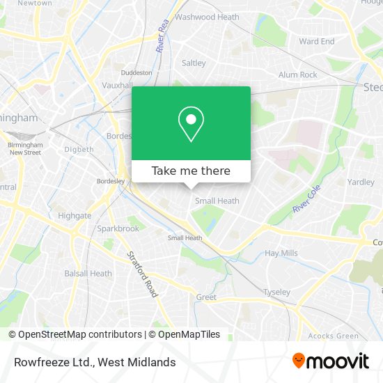 Rowfreeze Ltd. map