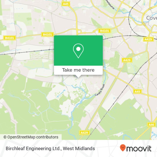 Birchleaf Engineering Ltd. map