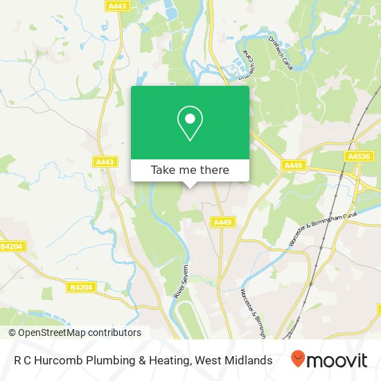 R C Hurcomb Plumbing & Heating map