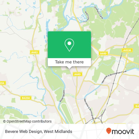 Bevere Web Design map