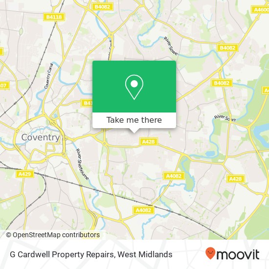 G Cardwell Property Repairs map