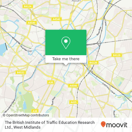 The British Institute of Traffic Education Research Ltd. map