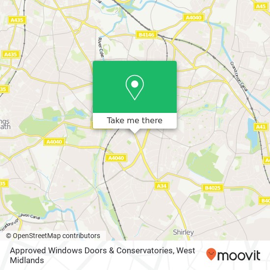 Approved Windows Doors & Conservatories map