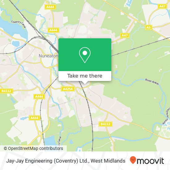 Jay-Jay Engineering (Coventry) Ltd. map