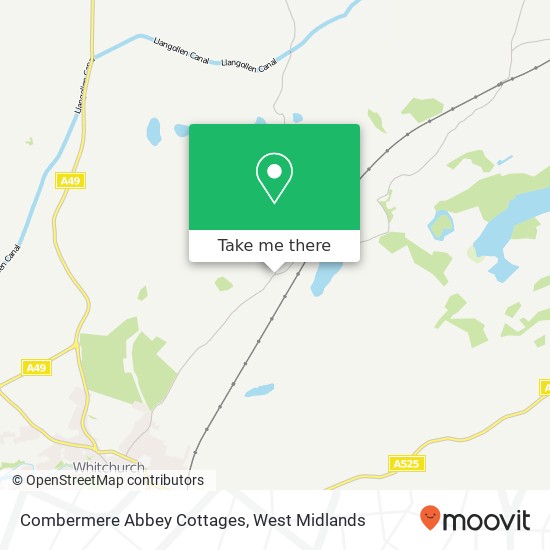 Combermere Abbey Cottages map