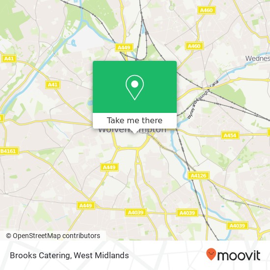 Brooks Catering map