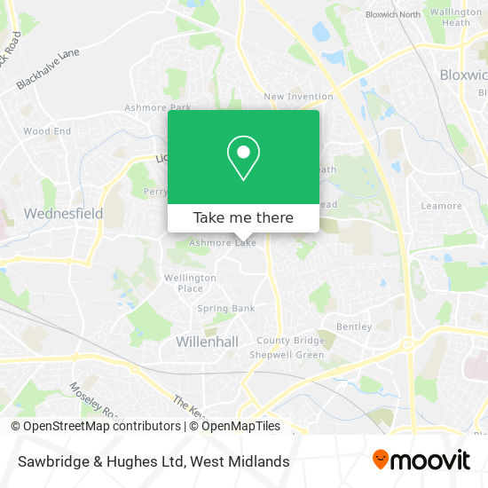 Sawbridge & Hughes Ltd map