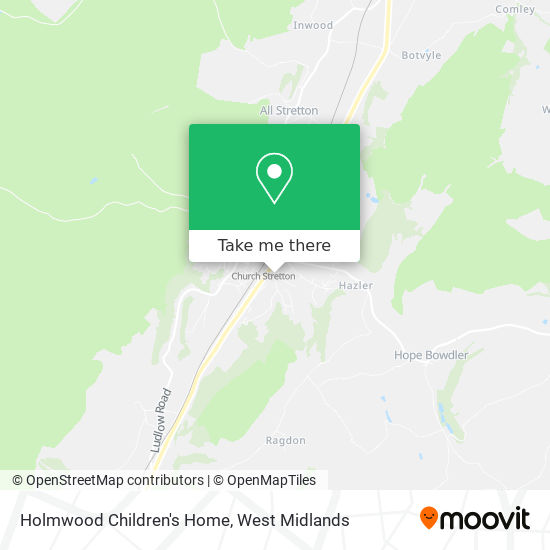 Holmwood Children's Home map