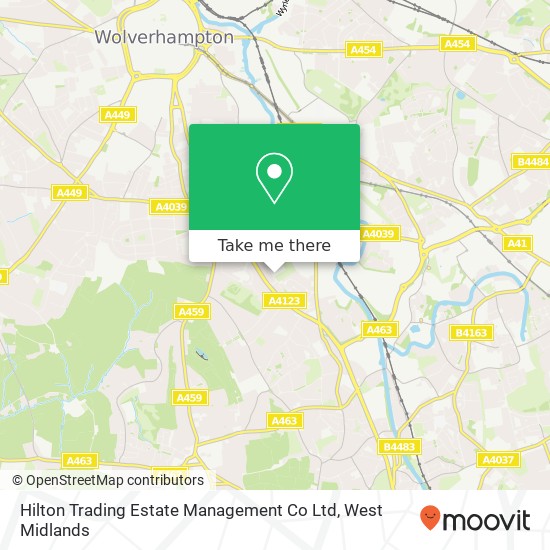 Hilton Trading Estate Management Co Ltd map