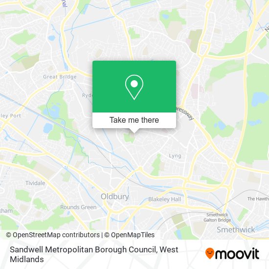 Sandwell Metropolitan Borough Council map