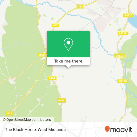 The Black Horse map