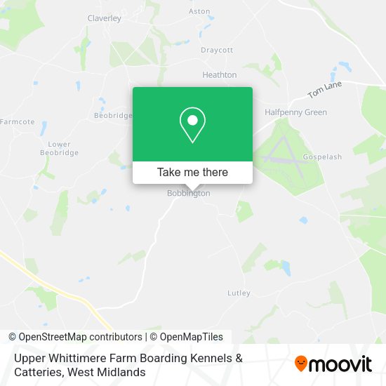 Upper Whittimere Farm Boarding Kennels & Catteries map