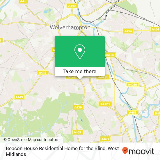 Beacon House Residential Home for the Blind map