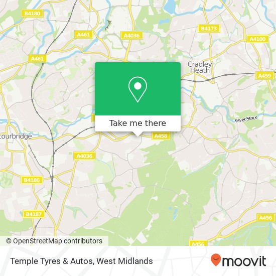 Temple Tyres & Autos map