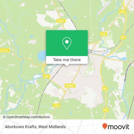 Aborkowo Krafts map