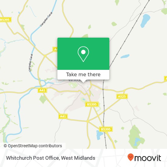Whitchurch Post Office map