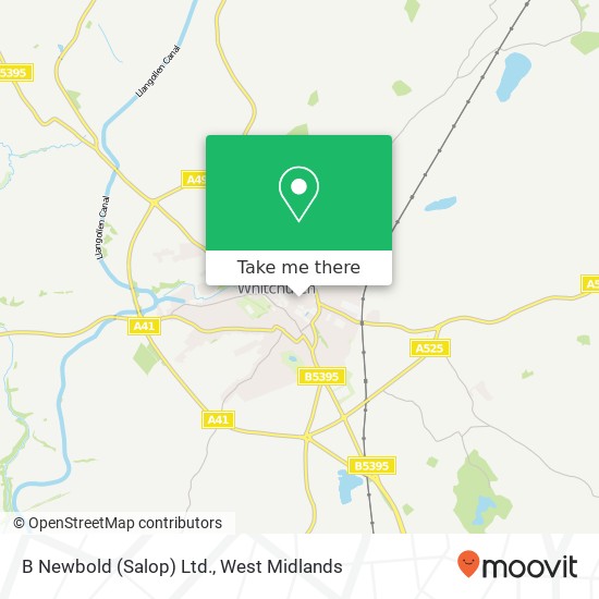 B Newbold (Salop) Ltd. map