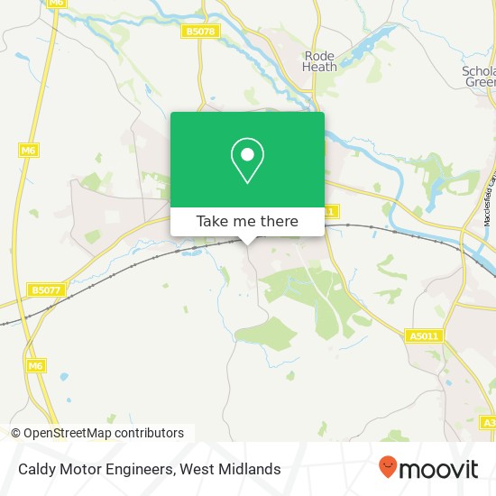 Caldy Motor Engineers map