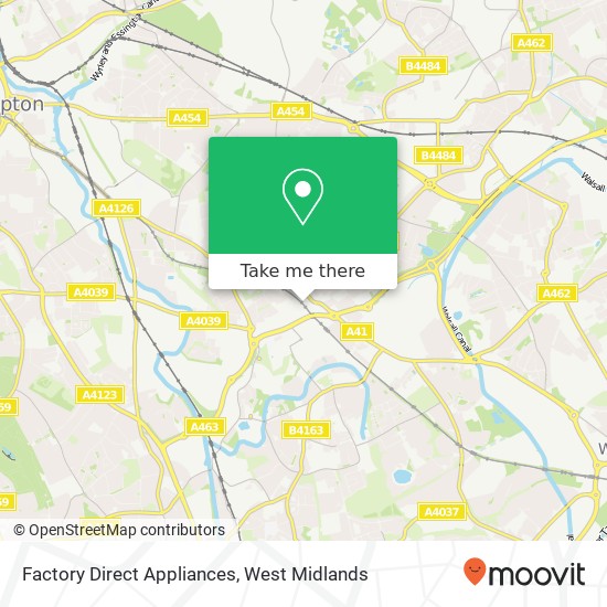 Factory Direct Appliances map