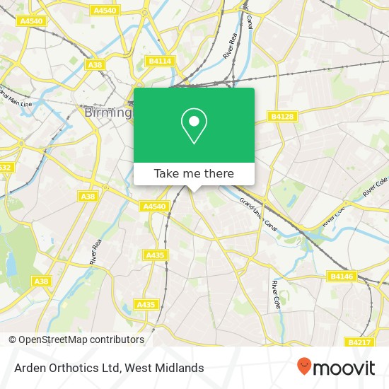 Arden Orthotics Ltd map