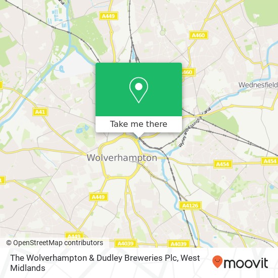 The Wolverhampton & Dudley Breweries Plc map