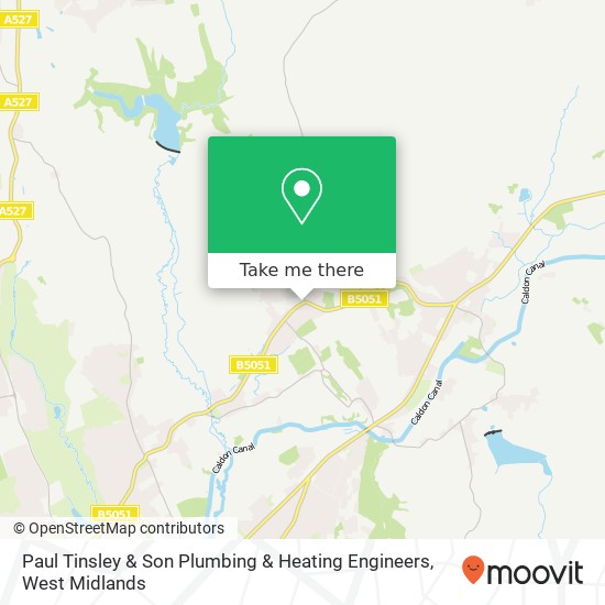 Paul Tinsley & Son Plumbing & Heating Engineers map